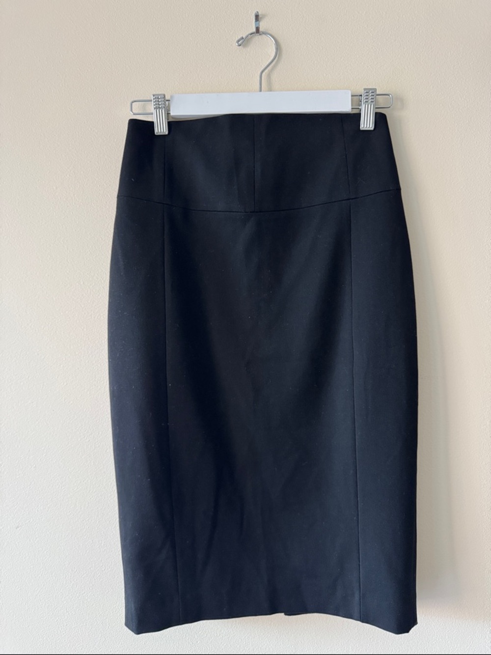 Classic Black Pencil Skirt - Women's Sleek Office Style